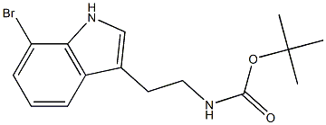 [2-(7-BroMo-1H-indol-3-yl)-ethyl]-carbaMic acid tert-butyl ester Struktur