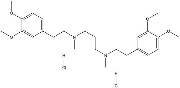 N,N'-Bis[2-(3,4-diMethoxyphenyl)ethyl]-N,N'-diMethylpropane-1,3-diaMine Dihydrochloride Struktur