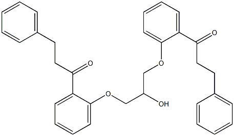 1,1'-[2-Hydroxypropane-
1,3-diylbis(oxy-
2,1-phenylene)]bis(3-phenylpropan-1-one) Struktur