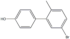 5'-broMo-2'-Methylbiphenyl-4-ol Struktur