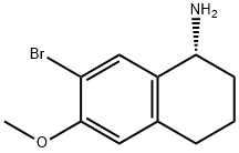 (1R)-7-BroMo-6-Methoxy-1,2,3,4-tetrahydronaphthyl aMine Struktur