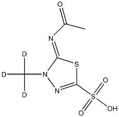 5-(AcetyliMino)-4,5-dihydro-4-Methyl-1,3,4-thiadiazole-2-sulfonic Acid-d3, 1795143-17-7, 結(jié)構(gòu)式