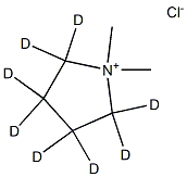 1,1-DiMethylpyrrolidiniuM-d8 Chloride Struktur