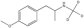 p-MethoxyMethaMphetaMine-d3 Struktur