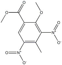 Methyl 2-Methoxy-4-Methyl-3,5-dinitrobenzoate Struktur