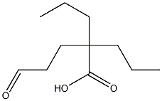 5-oxo-2,2-dipropylpentanoic acid Struktur