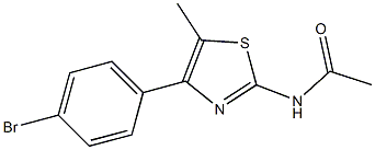 2-AcetaMido-4-(4-broMophenyl)-5-Methylthiazole, 97% Struktur