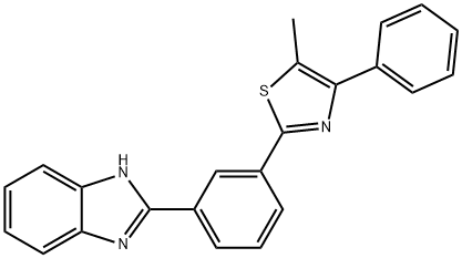 2-[3-(2-BenziMidazolyl)phenyl]-5-Methyl-4-phenylthiazole, 97% Struktur