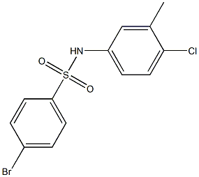 4-BroMo-N-(4-chloro-3-Methylphenyl)benzenesulfonaMide, 97% Struktur