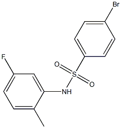 4-BroMo-N-(5-fluoro-2-Methylphenyl)benzenesulfonaMide, 97% Struktur