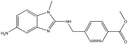 Methyl 4-((5-aMino-1-Methyl-1H-benzo[d]iMidazol-2-ylaMino)Methyl)benzoate Struktur