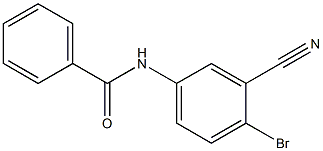 N-(4-broMo-3-cyanophenyl)benzaMide Struktur