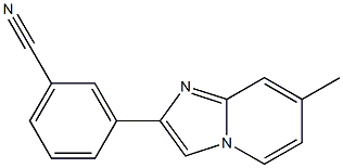 3-(7-METHYLIMIDAZO[1,2-A]PYRIDIN-2-YL)BENZONITRILE Struktur