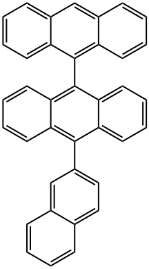 10-(anthracen-10-yl)-9-(naphthalen-2-yl)anthracene Struktur