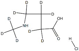 4-(Methyl-d3-aMino)butyric--d6 Acid HCl Struktur