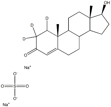 SodiuM Testosterone-d3 Sulfate Struktur