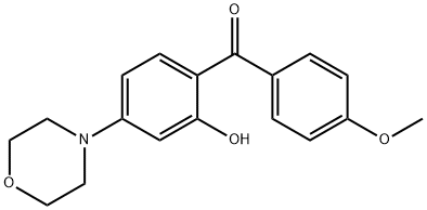 (2-HYDROXY-4-MORPHOLINOPHENYL)(4-METHOXYPHENYL)METHANONE Struktur