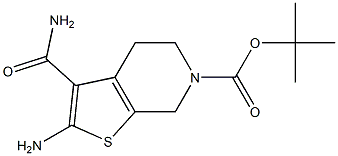 2-AMINO-6-BOC-3-CARBAMOYL-4,5-DIHYDROTHIENO[2,3-C]PYRIDINE Struktur