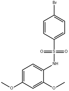 4-bromo-N-(2,4-dimethoxyphenyl)benzenesulfonamide Struktur