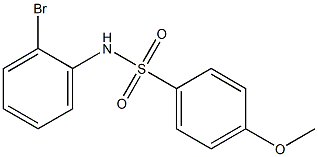 N-(2-bromophenyl)-4-methoxybenzenesulfonamide Struktur