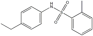 N-(4-ethylphenyl)-2-methylbenzenesulfonamide Struktur