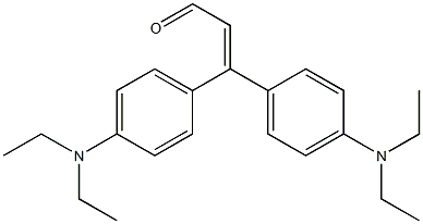 3,3-Bis[4-(diethylamino)phenyl]acrylaldehyde Struktur