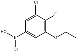 3-Chloro-5-ethoxy-4-fluorophenylboronic acid Struktur