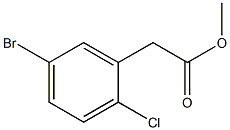 5-BroMo-2-chlorophenylacetic-acid-Methyl-ester Struktur