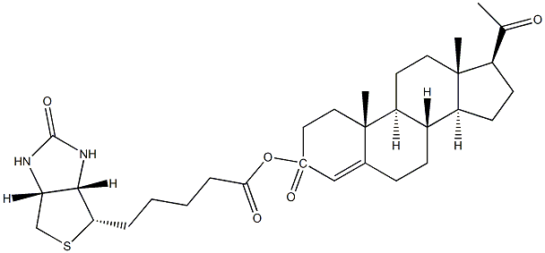 Progesterone 3-biotin Struktur