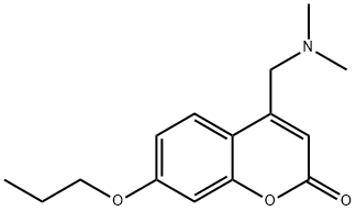 4-(N,N-Dimethylaminomethyl)-7-propoxycoumarin Struktur