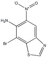 7-BroMo-5-nitro-benzothiazol-6-ylaMine Struktur