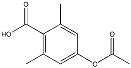 4-Acetoxy-2,6-diMethyl-benzoic acid Struktur