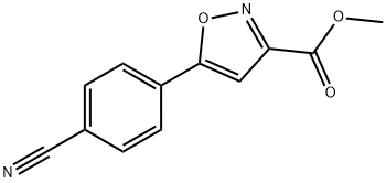 Methyl 5-(4-Cyanophenyl)isoxazole-3-carboxylate Struktur