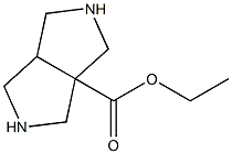 (3as,6as)-ethyl octahydropyrrolo[3,4-c]pyrrole-3a-carboxylate Struktur