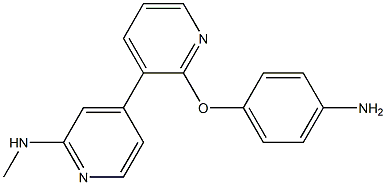 2-(4-aMinophenoxy)-N-Methyl-[3,4'-bipyridin]-2'-aMine Struktur