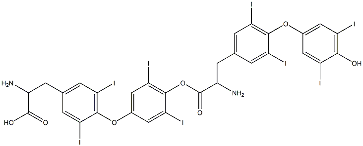 DL-Thyroxine DL-Thyroxine Struktur