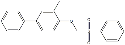 3-Methyl-4-(phenylsulfonylMethoxy)biphenyl Struktur