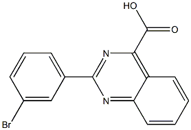 2-(3-BroMophenyl)quinazoline-4-carboxylic acid Struktur