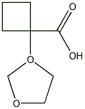 3-(1,3-dioxolane)Cyclobutanecarboxylic acid Struktur