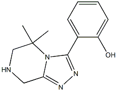 2-(5,5-DiMethyl-5,6,7,8-tetrahydro-[1,2,4]triazolo[4,3-a]pyrazin-3-yl)-phenol Struktur