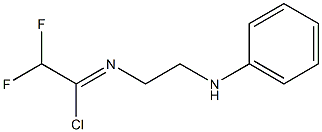 2,2-Difluoro-N-(2-(phenylaMino)ethyl)acetiMidoyl chloride Struktur