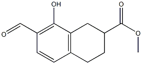 Methyl 7-forMyl-8-hydroxy-1,2,3,4-tetrahydronaphthalene-2-carboxylate Struktur