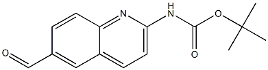 tert-butyl 6-forMylquinolin-2-ylcarbaMate Struktur