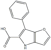 6-phenyl-4H-furo[3,2-b]pyrrole-5-carboxylic acid Struktur