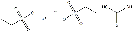 Di(potassiuM ethyl-2-sulfonate) Dithiocarbonate Struktur