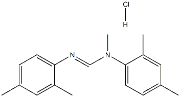 N,N'-Bis(2,4-diMethylphenyl)-N-MethylMethaniMidaMide Hydrochloride Struktur