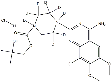 4-(4-AMino-6,7,8-triMethoxy-2-quinazolinyl)-1-(piperazine-d8)carboxylic Acid 2-Hydroxy-2-Methylpropyl Ester Hydrochloride Struktur