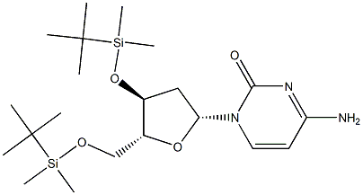 3', 5'-Bis-O-TBDMS-2'-deoxycytidine Struktur