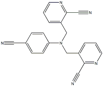 4-Bis(2-cyano-3-pyridylMethyl)aMinobenzonitrile, 97% Struktur