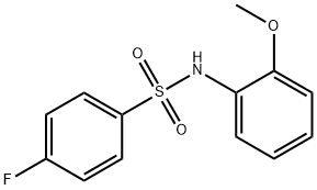 4-Fluoro-N-(2-Methoxyphenyl)benzenesulfonaMide, 97% Struktur